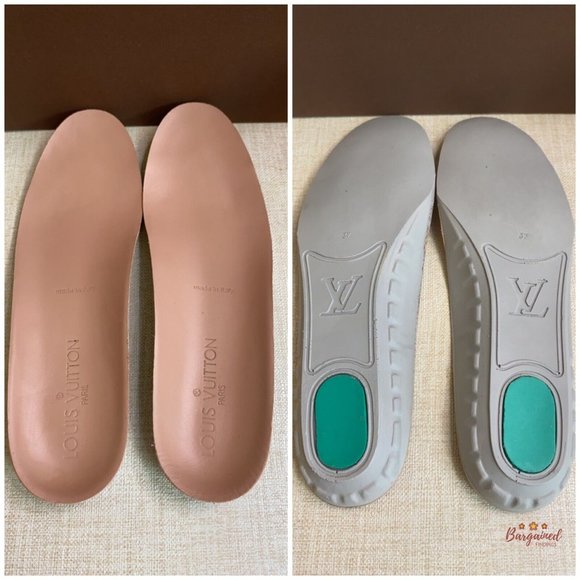 Authentic Louis Vuitton Soft Pink Leather Wing Tip Flat Sneakers Size 37/7 - Picture 9 of 13